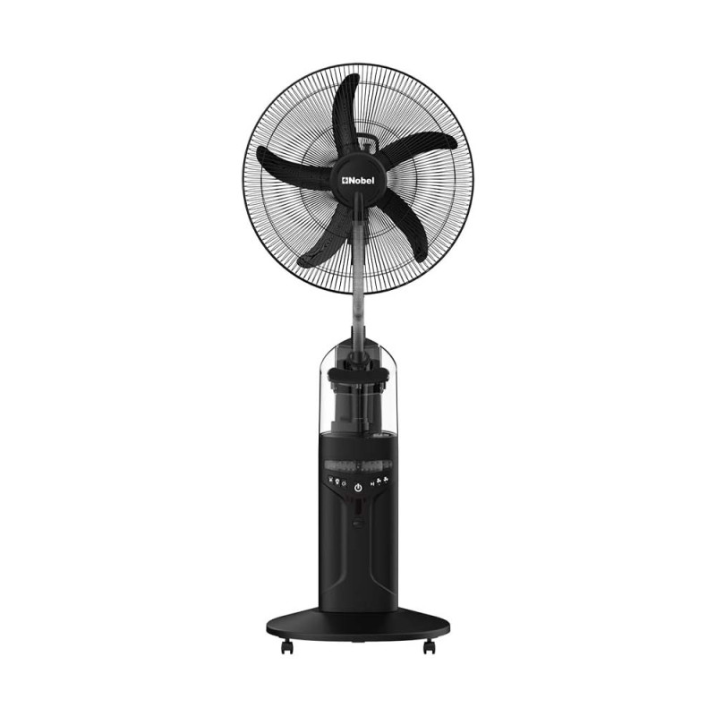 Nobel 16" Fan Blade RECHARGEABLE Mist Standing Fan, Wide Oscillation with 4 Stack Bright LED 60 Hours Battery Life (Low Light), 30 Hours Battery Life (High Light) NF888MRC