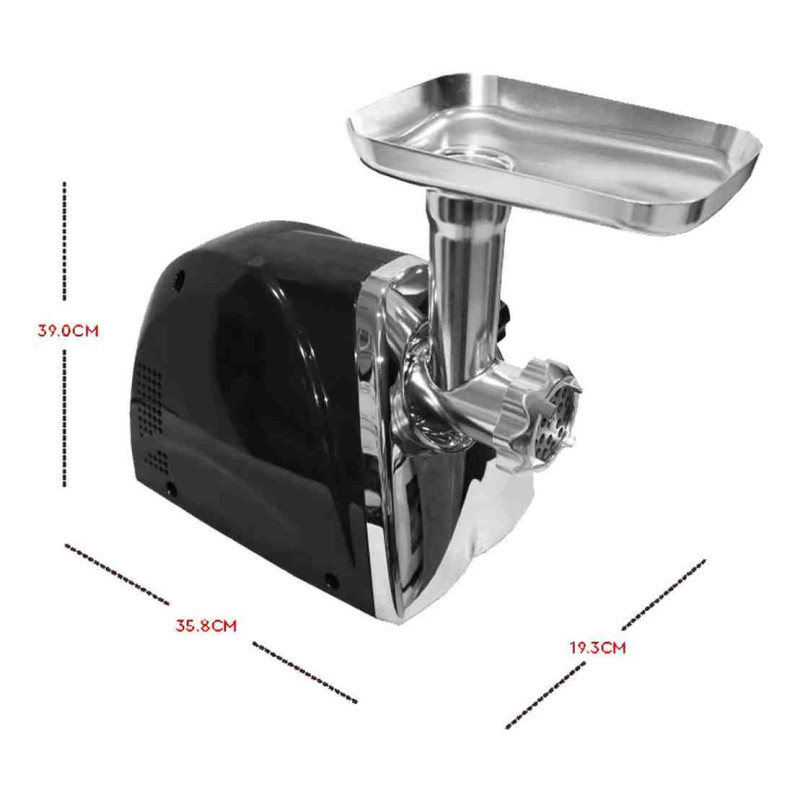 Nobel Meat Grinder with Stainless Steel Cutting Blade and Fine, Durable Gear Box Reverse Function NMG205