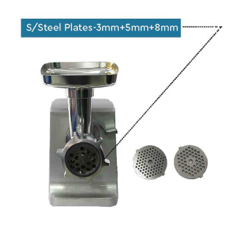 Nobel Meat Grinder with 3 PCS S/Steel Plates-3mm+5mm+8mm, NMG3000
