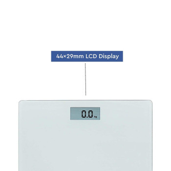 Nobel Weighing Scale White 150 Kgs Tempered Glass Digital Anti Slip Feet NBS52WH