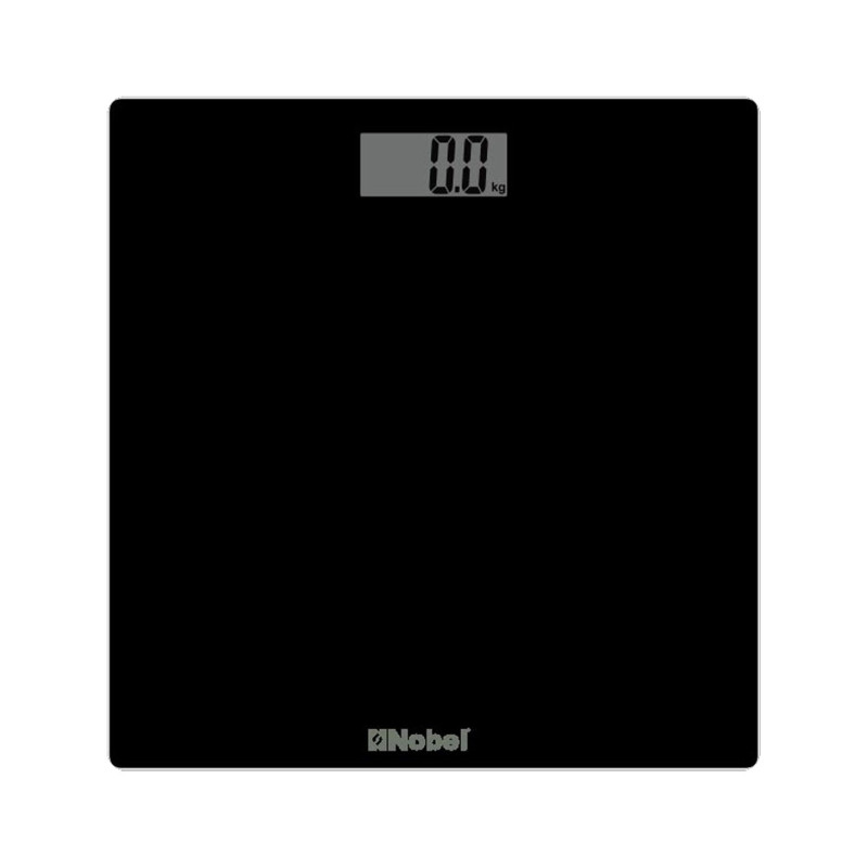 Nobel Weighing Scale Black 150 Kgs Tempered Glass Digital Anti Slip Feet NBS52BK