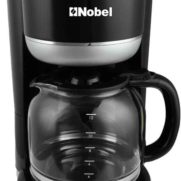 Nobel Coffee Machine Black 1.5 Litre 12 Cups Auto Keep Warm Function Boiling Dry Protection Dishwasher Safe NCM10