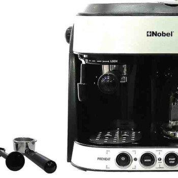Nobel Coffee Machine 1.25 Liter Espresso & Americano With Steam Pump, NCM13