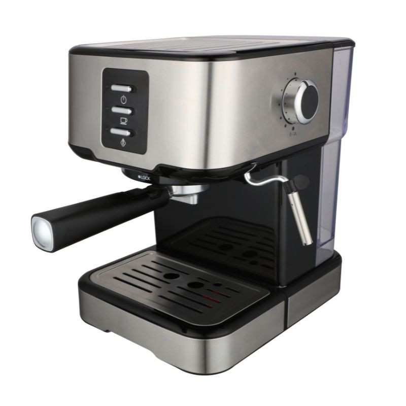 Nobel Coffee Machine, 1.5L Detachable Water Tank, Dual Stainless Steel Filter, 15 Bar Pressure Pump, Adjustable Steam Knob NCM21