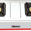 Nobel Gas Stove Stainless Steel Brass Auto Ignition Double Burner Brass Middle Burner NGT2005