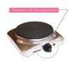 Nobel Hot Plate 1500W Single Burner Silver Model - NHP401SS