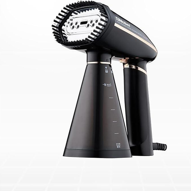 Nobel Steam Iron, Stainless Steel Panel, Detachable Water Tank, Steam Brush, 360° Rotational Swivel Handgrip, Pilot Light, Folded Handle, LED Indicator Lights,  NSI33