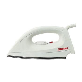 Nobel Dry Iron White 1100W Non Stick Soleplate NDI333