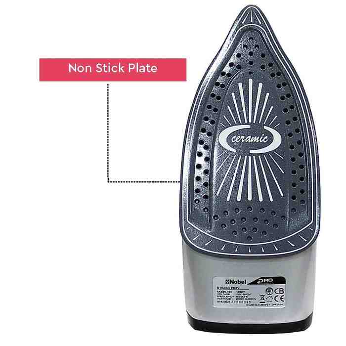 Nobel Iron - Steam Red Ceramic Sole Plate NSI27