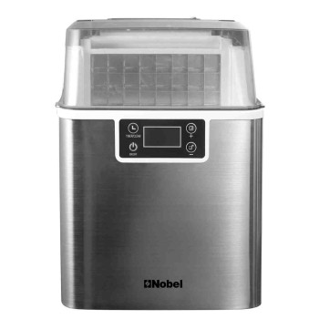 Nobel Ice Maker, 20/25Kgs 40°C Ice Capacity Daily, 3.2L Water Tank Storage, Water Shortage Indicator, Infrared Sensor, LED Display, R290 Refrigerant NIM27