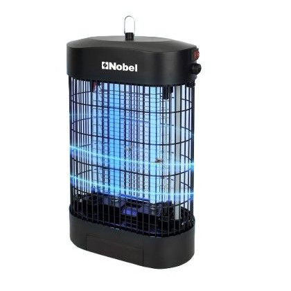 Nobel Efficient 2-Element Insect Killer with UV Tubes, 360° Metal Guard Design, Scratch Resistance, and Wide Area Coverage for Homes and Commercial Spaces Long UV Life, Compact and Lightweight NIK720
