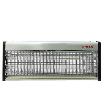 Nobel Ultra Slim Insect Killer with 2 Element, Aluminum Alloy Housing-Oil Proof, Electroplated Aluminum which covers 150 SQ.M Area with UV Tube T82X18W 43W Twin Tube NIK840