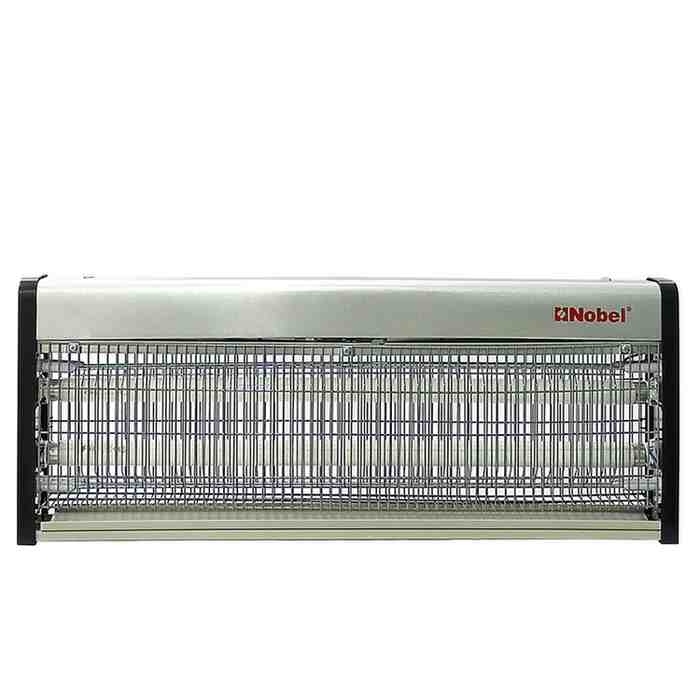 Nobel Ultra Slim Insect Killer with 2 Element, Aluminum Alloy Housing-Oil Proof, Electroplated Aluminum which covers 150 SQ.M Area with UV Tube T82X18W 43W Twin Tube NIK840