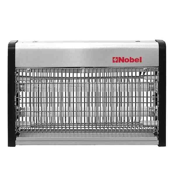 Nobel Ultra Slim Insect Killer Aluminium Alloy Housing Oil Proof Material, 80 Sq. M Area Coverage Insect Killer, 2 Element Aluminium Alloy 28W with Twin Tube NIK820