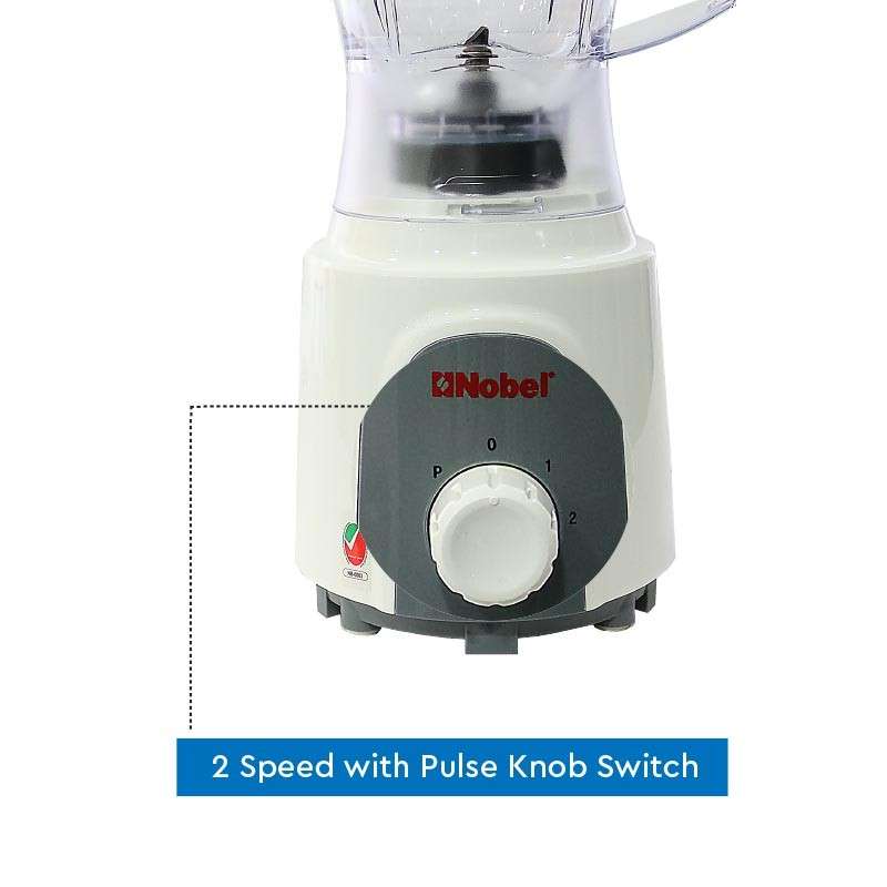 Nobel Table Top Blender White 1.5 Litre NB102