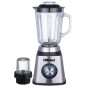 Nobel 2 in 1 Blender & Grinder, Stainless Steel Base, 1.5L Glass Jar & Grinder, NB515CRI