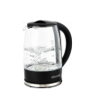NOBEL Kettle Elegant 1.7L Glass Electric with 360° Rotation, Blue Light, and Boil-Dry Protection - NK17G