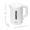 Nobel Kettles 1.7 Litre, Single Sided Water Window with 360 Degree Strix Control, Boiling Dry Protection Auto Shutoff NK17PW