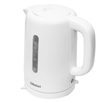 Nobel Kettles 1.7 Litre, Single Sided Water Window with 360 Degree Strix Control, Boiling Dry Protection Auto Shutoff NK17PW