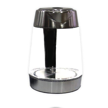 Nobel Glass Kettle 1.8Liter with Blue LED Light illumination and High Borosilicate Glass Body, Stainless Steel Heating Element Boiling Dry Protection Auto Shutoff NK180G