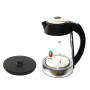 Nobel Kettles 1.7 Liter Glass with LED Light Stainless Steel Heating Element with 3 Step Safety Protection, Stain Resistant Boiling Dry Protection, NK170GK