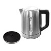 Nobel Kettle 1.7Liter Stainless Steel with 3 Steps Protection Safety Cordless, LED light boiling dry protection with Removable & washable filter Auto Shut off NK187SS