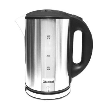 Nobel Kettles Stainless Steel 1.7 Liter Cordless Led Light Boiling Dry Protection Auto Shutoff NK172SS