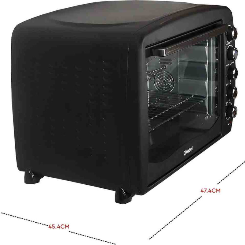 Nobel 85 Litres Electric Oven with Convection Fan & Rotisserie, Inner Lamp, 60 Minutes Timer with Bell NEO100