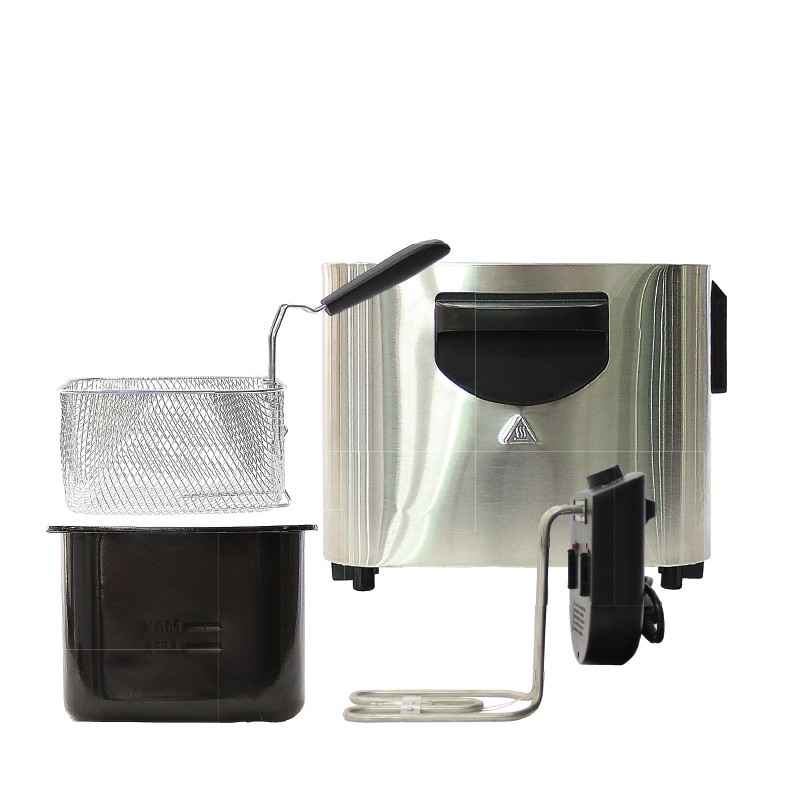 Nobel Deep Fryer with 4L Frying Capacity, Detachable Enamel Oil Tank Dishwasher Safe with Adjustable Temperature Control NDF8G