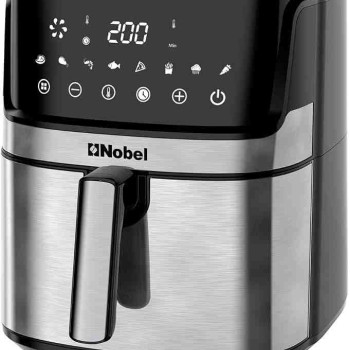 Nobel 6.5L Multifunctional Air Fryer with Digital Display – Fry Force 360° Technology for Even Cooking with Minimal Oil, 1-60 Min Timer, Adjustable Temperature NAF800