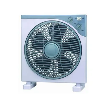 Nobel Fan 12" Blade Box Fan, 3 Speed, Oscillation, Copper Motor, 5 Polypropylene Blade, 60-Minute Timer, Strong Airflow, Quiet Operation, 1200 RPM, 60W NBF12