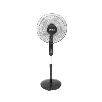 Nobel 16″ Stand Fan 40W, 3 Speeds, 5 Blades, Remote Control NF150
