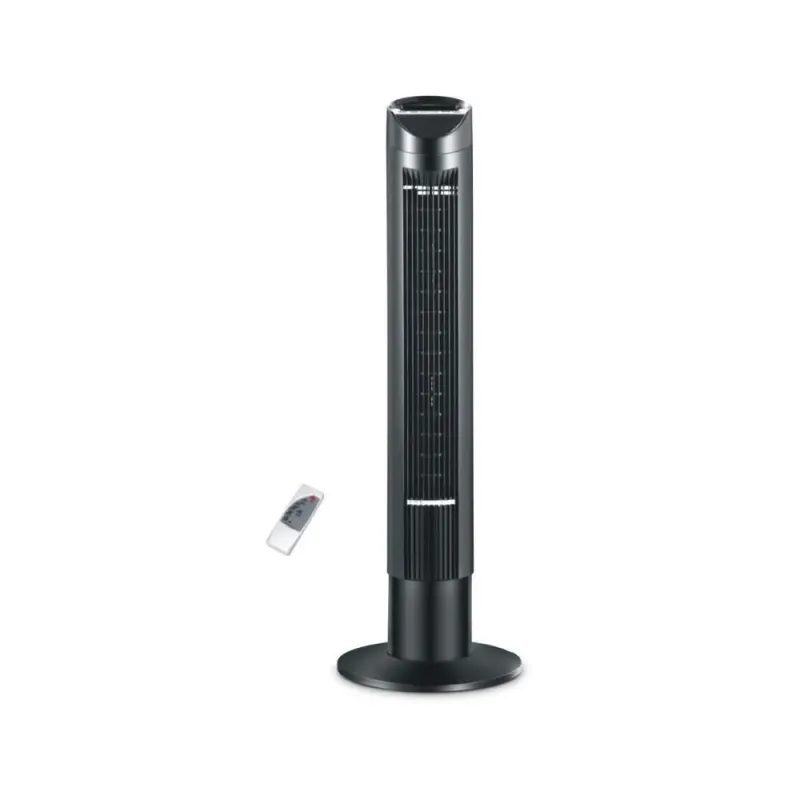 Nobel Tower Fan 3-Speed, Automatic Oscillation, 15-Hour Timer, Ionizer, LED Display NTF300R