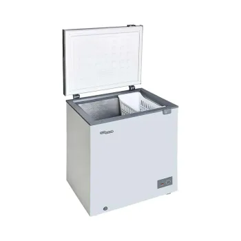 Super General 200 Liter Chest Freezer, Compact Deep Freezer with Storage Basket, Grey, 1-Year Warranty, SGF222HMS