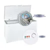 Super General Chest-Freezer 440 Liter Gross Volume, White, Rectangular Deep-Freezer with Sliding Glass door, 1-Year Warranty, SGF444HE