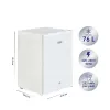 Super General 90 Liter Compact Mini Refrigerator Beverage Fridge with Child Lock, Shelf, Freezer Box, Reversible Door SGR045H