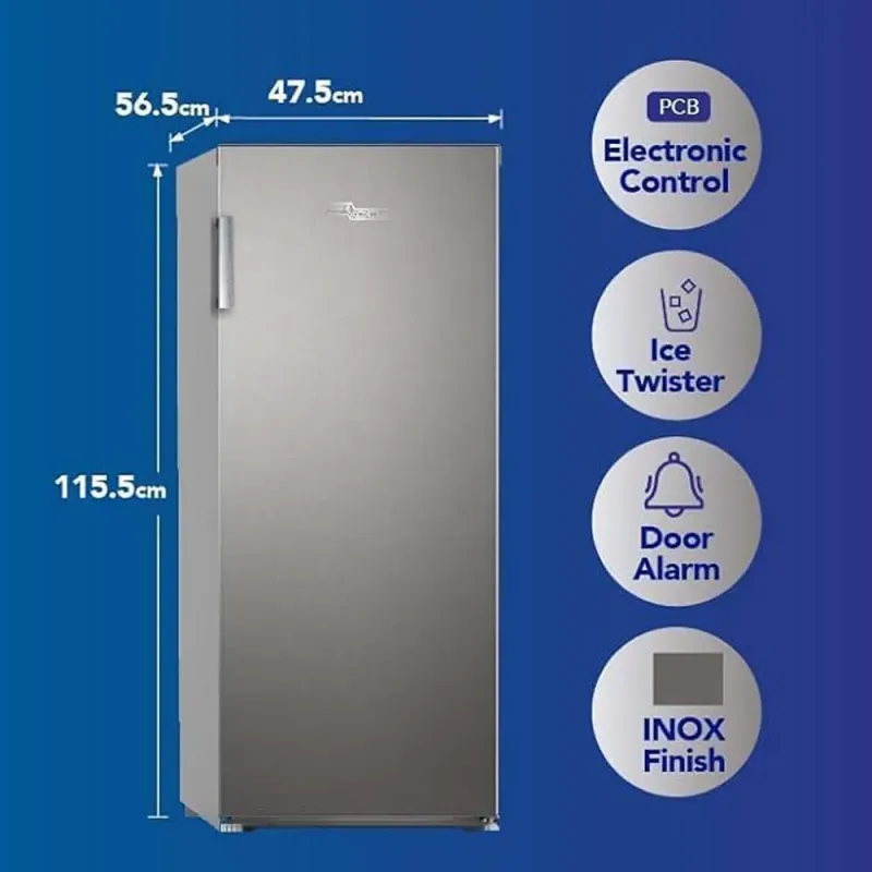 Super General 160L upright freezer Inverter Compressor SGUF201NFDCIE
