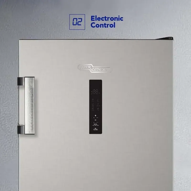 Super General 215L Upright Freezer SGUF301NFDCI, Inverter Compressor, No Frost, Reversible Door, LED Display with Digital Control