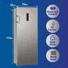 Super General 270L Upright Freezer SGUF381NFDCIE, No Frost, LED Display With Digital Control, Inverter Compressor