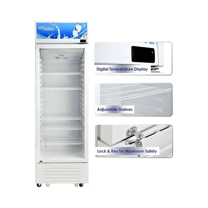 Super General 315 Liters Gross Single-Door Chiller, Low-noise, White, 1-Year Warranty, SGSC394NF
