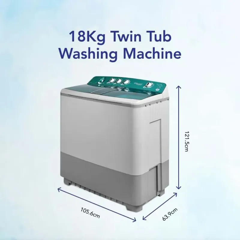 Super General 18 Kg Twin Tub Semi Automatic Washing Machine Model SGW1800