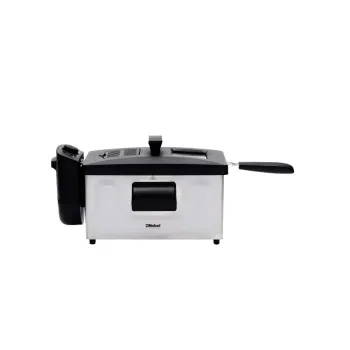 Nobel Deep Fryer 3Ltr Capacity with 700g Frying Capacity and has Detachable Enamel Oil Tank,Plastic Lid with Stainless Steel and Filter NDF7G