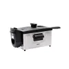 Nobel Deep Fryer 3Ltr Capacity with 700g Frying Capacity and has Detachable Enamel Oil Tank,Plastic Lid with Stainless Steel and Filter NDF7G