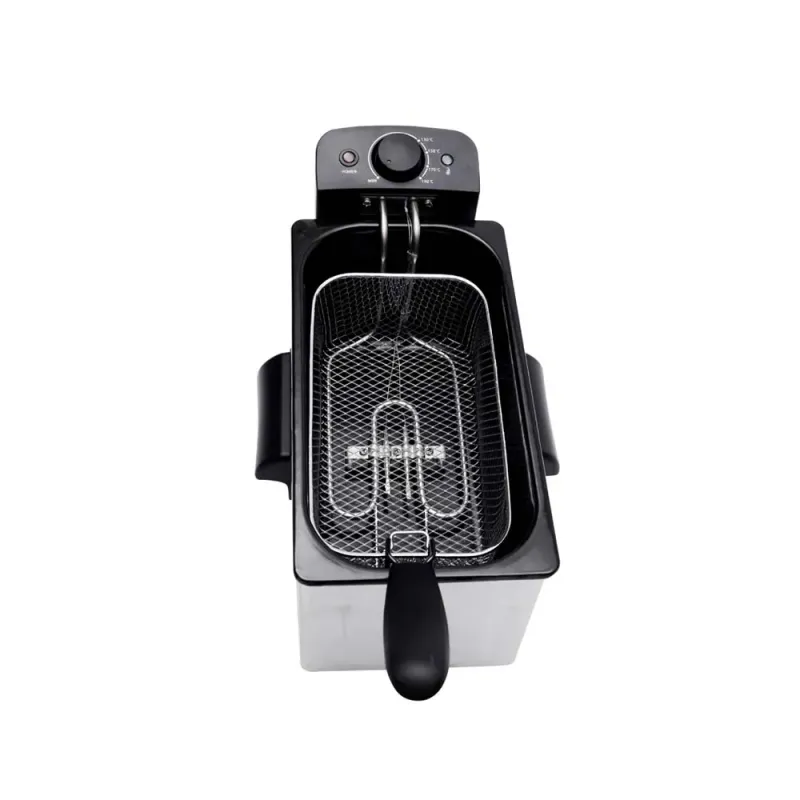 Nobel Deep Fryer 3Ltr Capacity with 700g Frying Capacity and has Detachable Enamel Oil Tank,Plastic Lid with Stainless Steel and Filter NDF7G