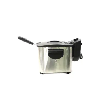 Nobel Deep Fryer 4L Detachable Enamel Oil Tank Dishwasher Safe Adjustable Temperature Control NDF8G