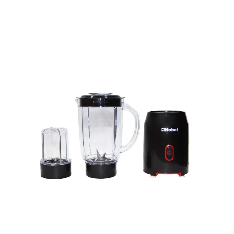 Nobel Table Top Blender Black 600Ml Grinder Cup Stainless Steel Blade  NB110L