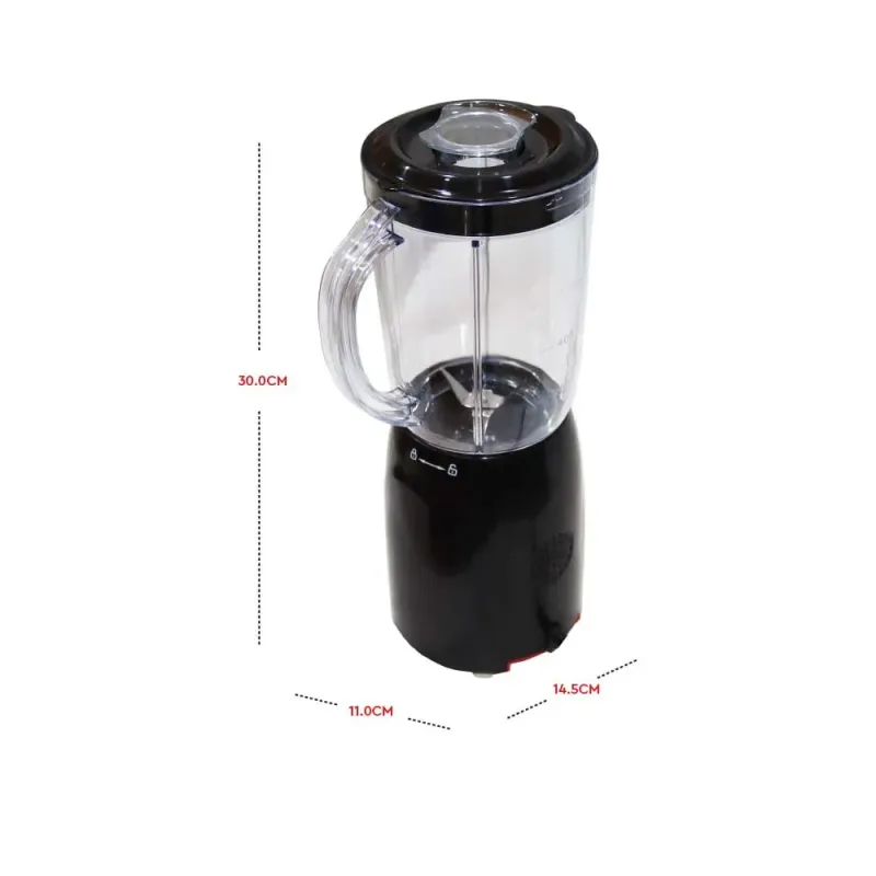 Nobel Table Top Blender Black 600Ml Grinder Cup Stainless Steel Blade  NB110L