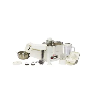 Nobel 10 in 1 Juicer Food Factory with 1 Litres Piano Switch Multi Speed Knob Switch and Citrus Juicer, Meat Grinder 400W NFP888