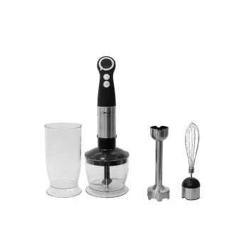 Nobel 4 In 1 Hand Blender 800W, Blender rod, 600ml chopper bowl with egg whisk, 1000ml beaker, NHB444