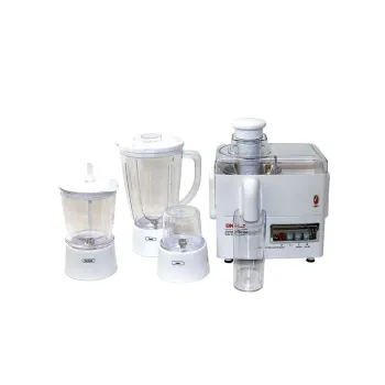 Nobel 4 in 1 Juicer and Food Factory with 1 Litre Capacity and has Spinner Chopper & Dry Mill 400W 2 Speed - Pulse Grinder, Chopper, Blender, Juicer, Unbreakable Jar & Anti Slip Feet NJ176G4